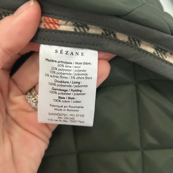 Sezane Farel Plaid Jacket - Picture 5 of 5